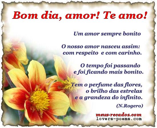 Bom Dia Amor Te Amo Orizanet Portal Gifs By Oriza Frases