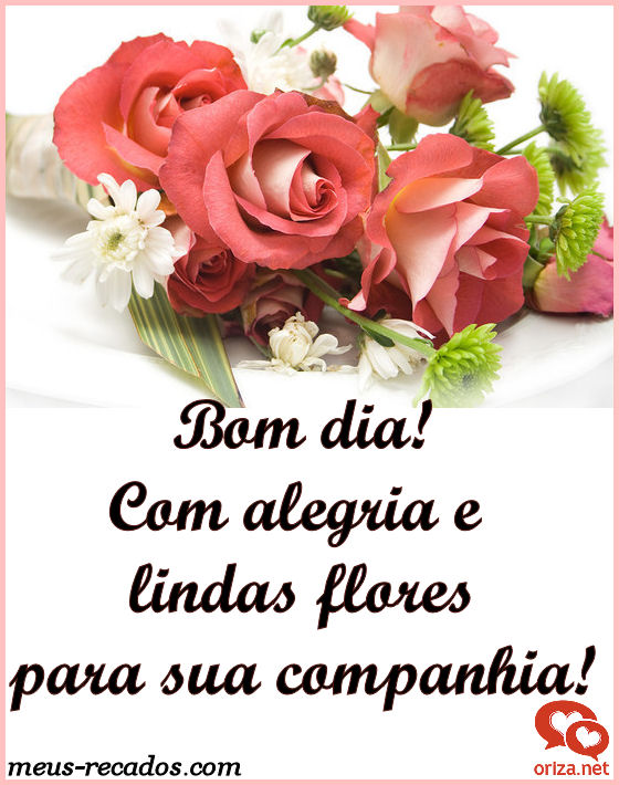 Bom Dia Com Flores E Alegria Orizanet Portal Gifs By Oriza